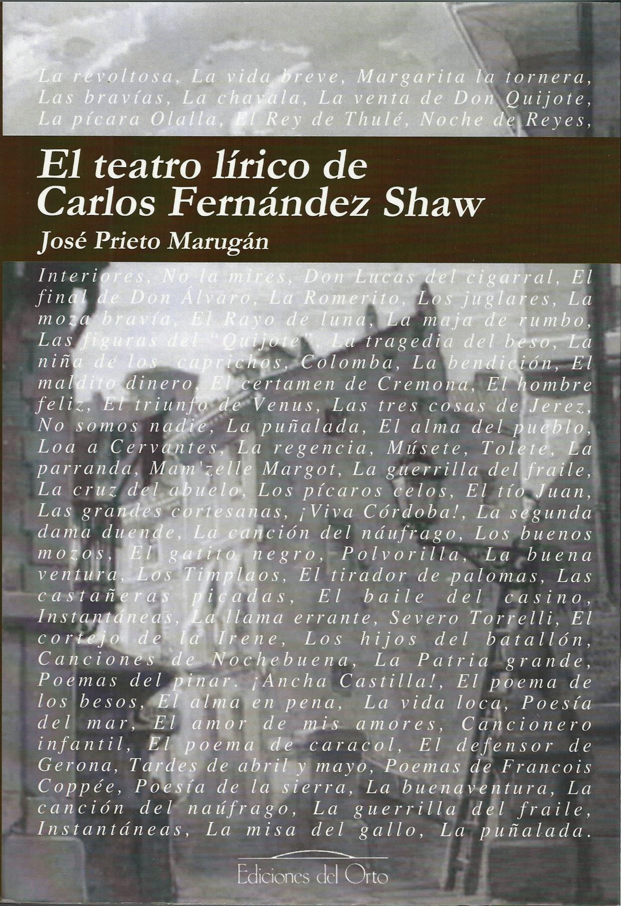 El teatro lrico de Carlos Fernndez Shaw